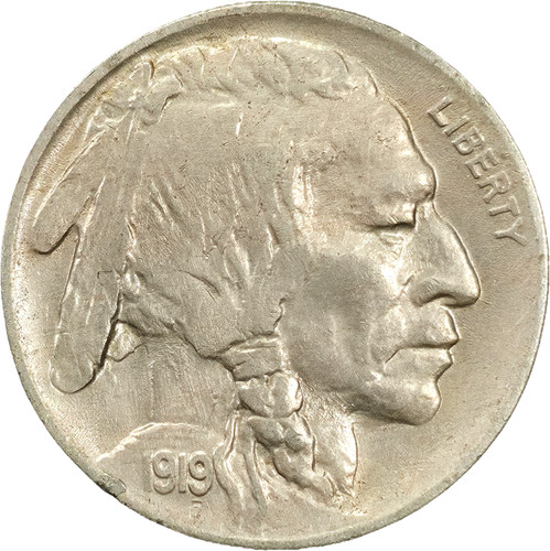 1919 bufalo nichel non - 1919,