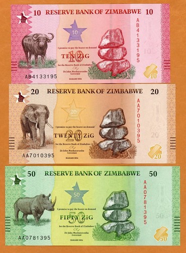 Set zimbabwe 50 zig - zimbabwe,, 10-20-50