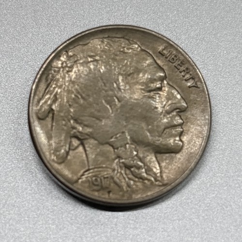 1917 buffalo nickel choice unc - buffalo,