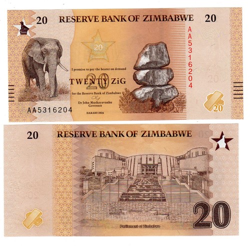 Zimbabwe billet zig - 20,