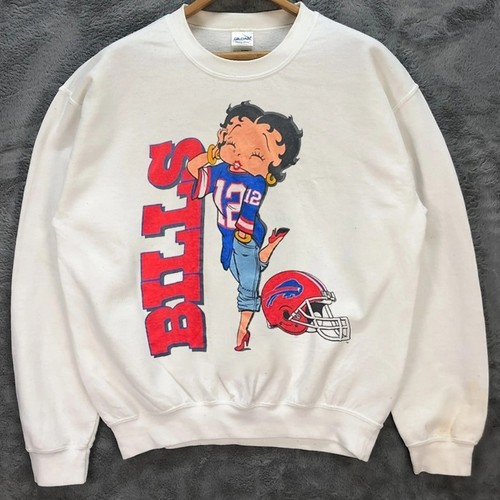 Felpa bianca buffalo bills - bills, nfl